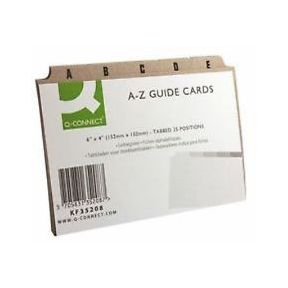 Agenda Salon Concepts A-Z Index Cards