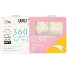 The Edge Nails Competition Natural Tips 360 Pack