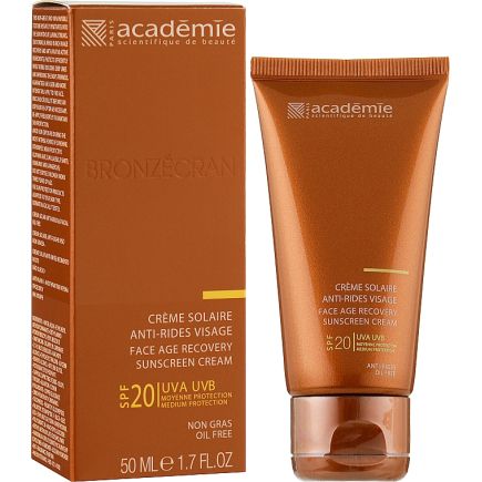 Academie Creme Solaire Face Age Recovery Sunscreen Cream SPF 20 50ml Tester