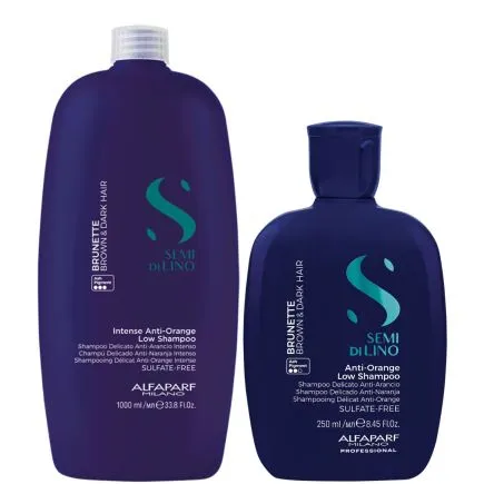 Alfaparf Semi Di Lino Brunette Anti-Orange Low Shampoo 1 Litre