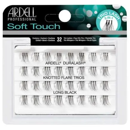 Ardell Duralash Soft Touch Knotted Flare Trios - Long Black