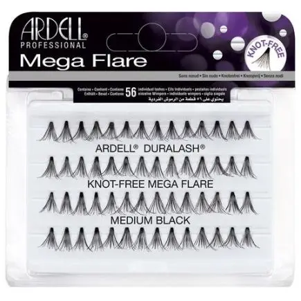 Ardell Mega Flare Individual Lashes - Medium Black