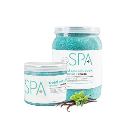 BCL Spa Spearmint & Vanilla Dead Sea Salt Soak 16oz