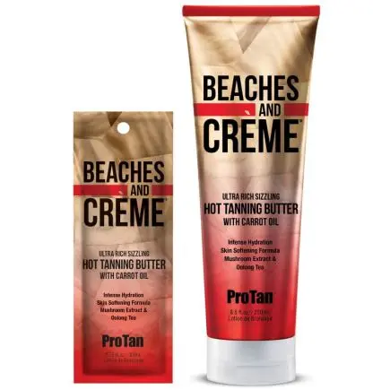 Pro Tan Beaches and Creme Hot Sizzling Tanning Butter 250ml