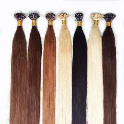 Remy Human Hair Microbead I Tip Hair Extensions 18/22 18 inch