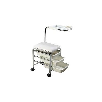 Beauty International Manicure trolley White & Chrome