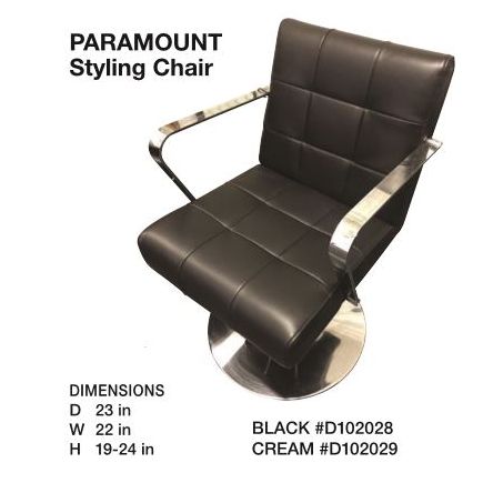 Beauty International Paramount Salon Chair Hydraulic Cream