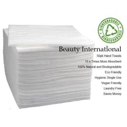 Beauty International Premium Disposable Hand Towel 50 Pack