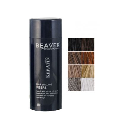 Beaver Professional Keratin Hair Building Fibres Medium Brown