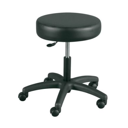 Black Knight Beauty Stool Black Base