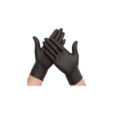 Black Nitrile Powder Free Gloves Small 100 Pack