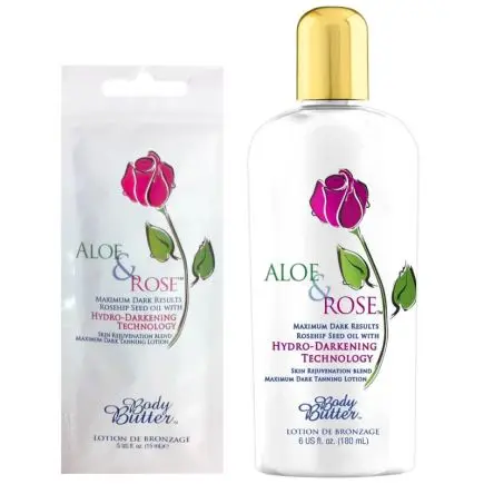 Body Butter Aloe & Rose Bronzing Lotion Sachet