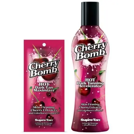 Supre Tan Cherry Bomb Hot Tingle Dark Tanning Accelerator Sachet