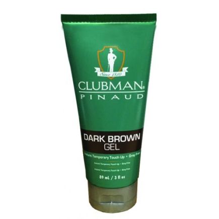 Clubman Temporary Hair Colour Gel Dark Brown 89ml