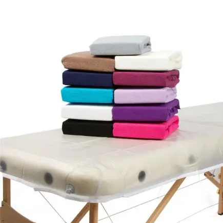 Massage Bed Cover with Face Hole White