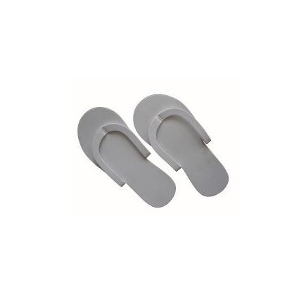 Disposable Pedicure Slippers Grey 10 Pack