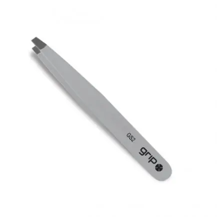 GRIP Straight Tweezers Silver