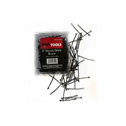 Hair Tools Extra Long 2.5 Inch Waved Grips 500 Pack Black
