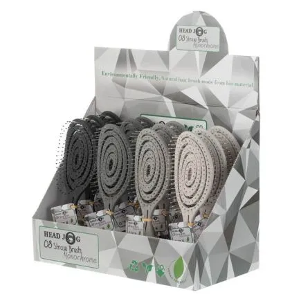 Head Jog 08 Straw Brushes Monochrome Display