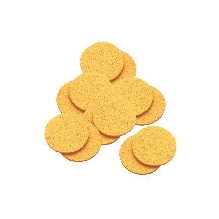 Hive Large Yellow Facial Sponges 12 Pack