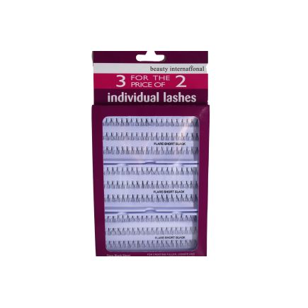 Individual Flair Lashes Short Black