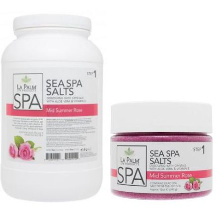 La Palm Sea Salt Soak Mid Summer Rose 5 Gallon