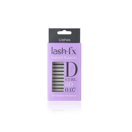 Lash FX Instant Russian Pre Fanned Lashes 6D D Curl 9mm x 0.07mm