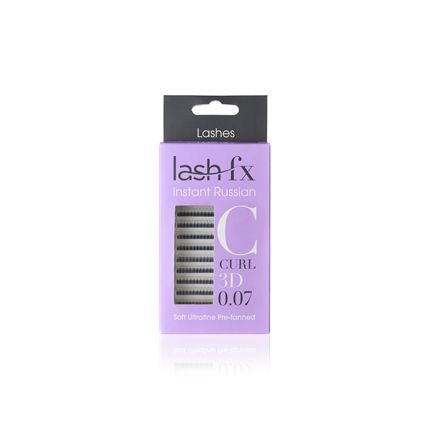 Lash FX Instant Russian Pre Fanned Lashes C Curl 9mm x 0.7mm