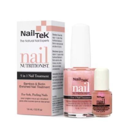 Nail Tek Nail Nutritionist Bamboo & Biotin Treatment for Soft and Peeling Nails 0.125oz