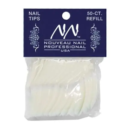 Nouveau Nail Nail Tips 50 Pack Size 6