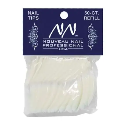 Nouveau Nail Nail Tips 50 Pack Size 10