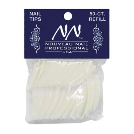 Nouveau Nail French Nail Tips Size 10 50 Pack