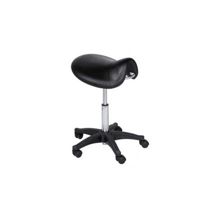 Saddle Beauty Stool Black