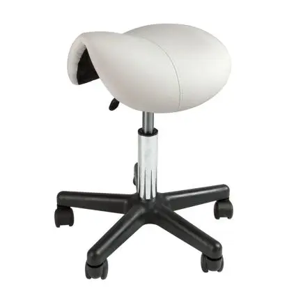 Saddle Beauty Stool White