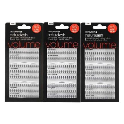 Salon System Individual Flare Volume Lashes Short 2+1