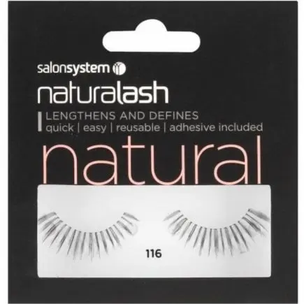 Salon Systems 116 Black Strip Lashes