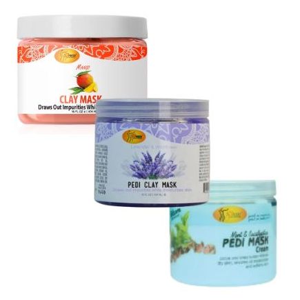 Spa Redi Pedicure Clay Mask Mint & Eucalyptus 474ml