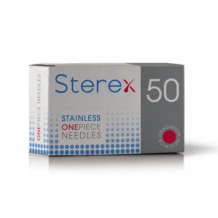 Sterex F4S One Piece Stainless Steel Needles 50 Pack