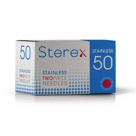 Sterex Stainless Two Piece Electrolysis Needles F10S Regular