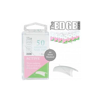 The Edge Nails Active Nail Tips Size 4 50 Pack