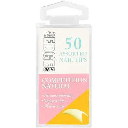 The Edge Nails Competition Nail Tips 50 Pack Size 9