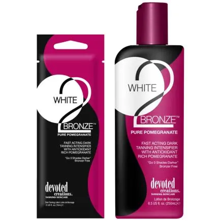 White 2 Bronze Pure Pomegranate Dark Tanning Lotion