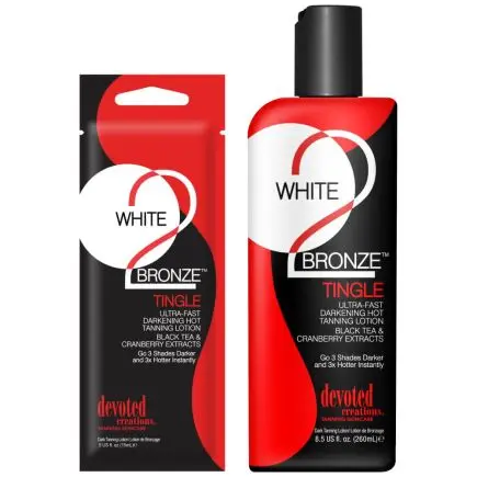 White 2 Bronze Tingle Hot Tanning Lotion Sachet