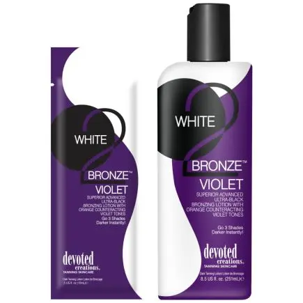 White 2 Bronze Violet Ultra Black Bronzer