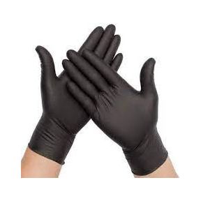 Black Nitrile Powder Free Gloves Large 100 Pack