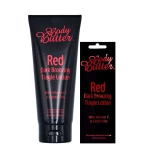 Body Butter Red Dark Bronzing Tingle Lotion