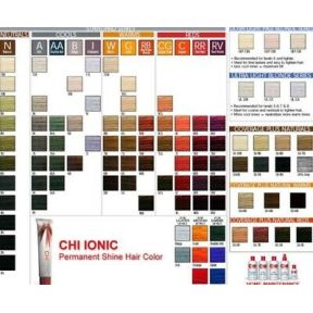 CHI Ionic Shine Hair Colour Chart