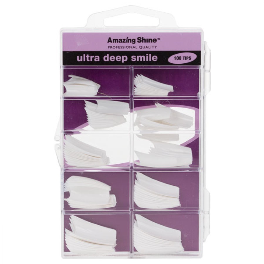 Amazing Shine Deep Smile Line Nail Tips 100 Pack