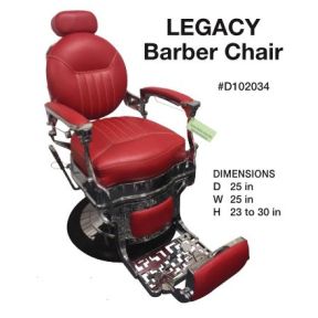 Legacy Barber Chair Red