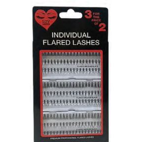 Luv Lashes Individual Flair Lashes Medium Black